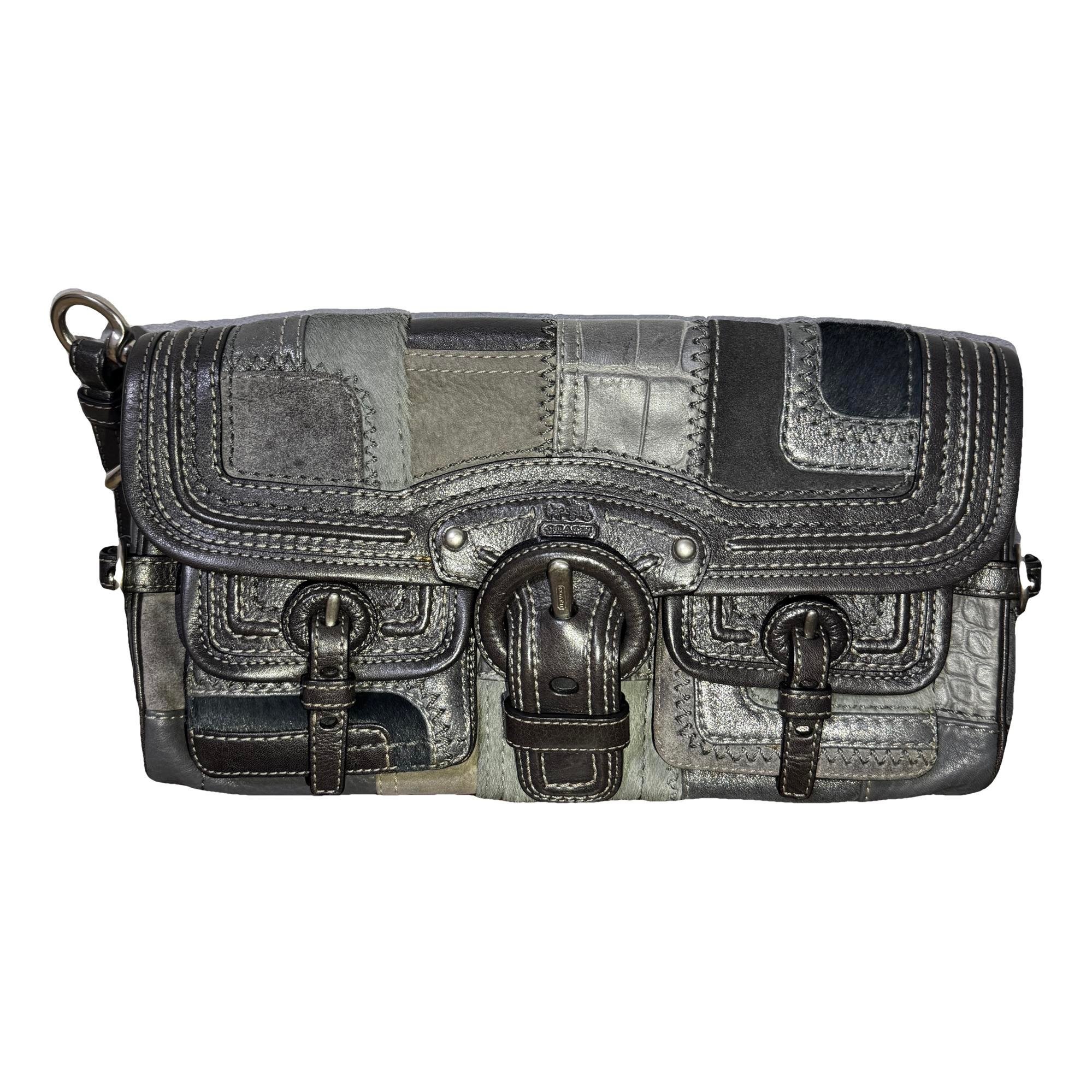 Leather clutch bag