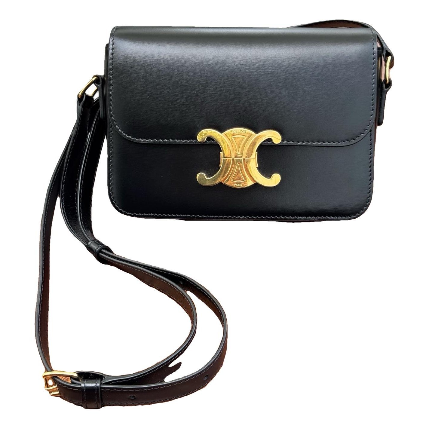 Triomphe leather handbag