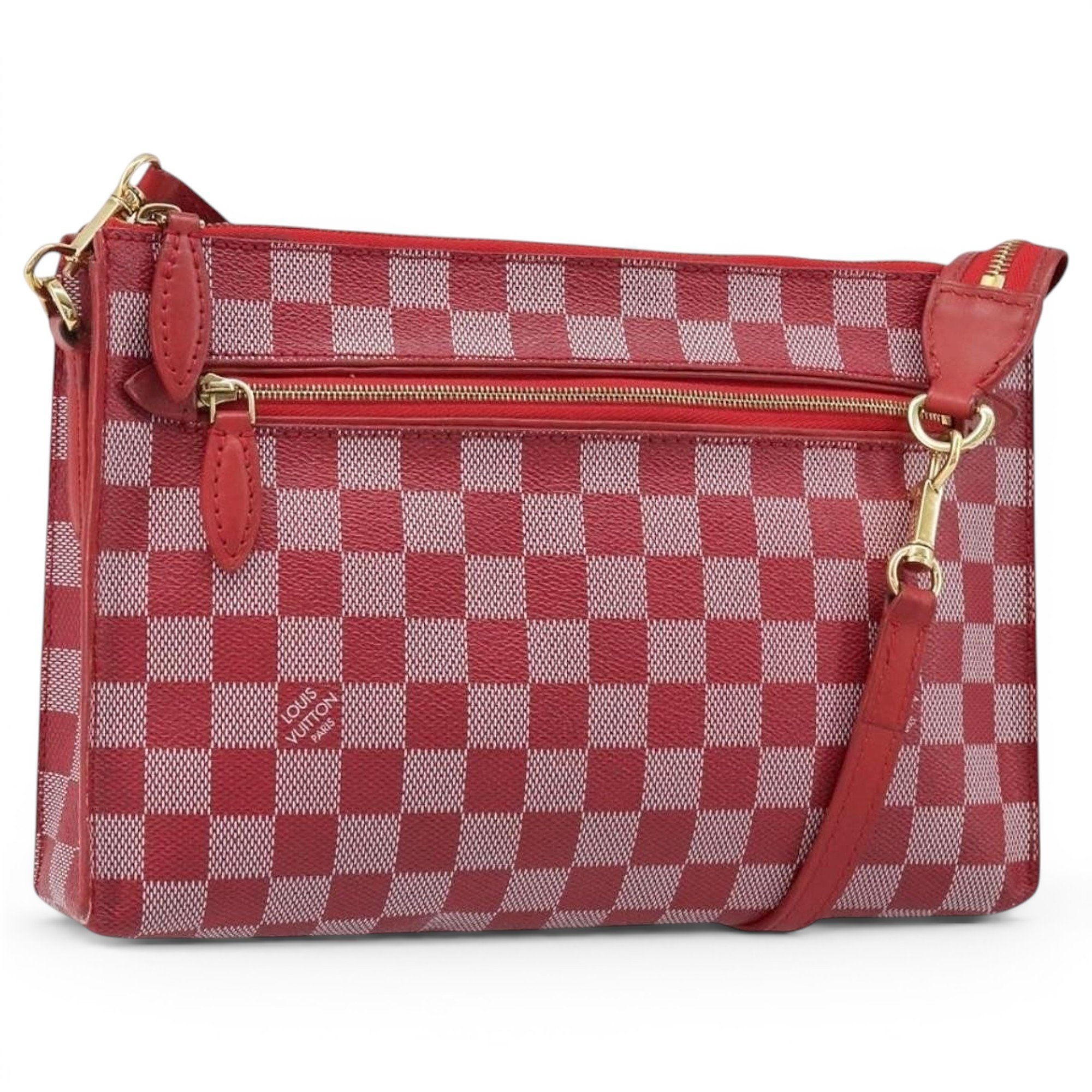 Leather clutch bag