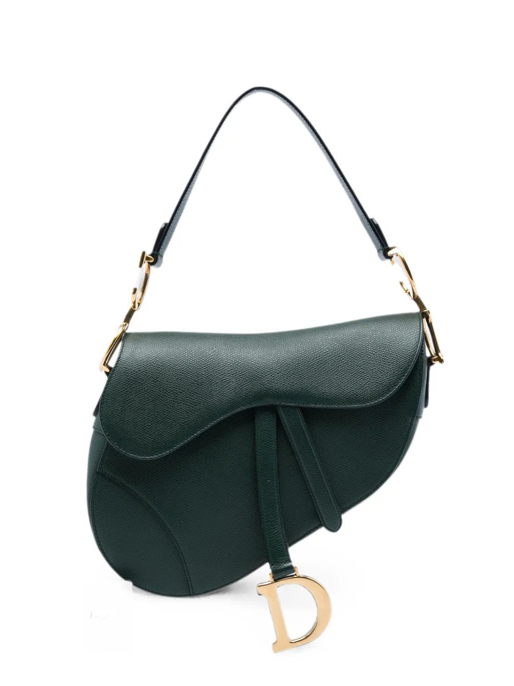 2019 Grained Calfskin Saddle Bag shoulder bag