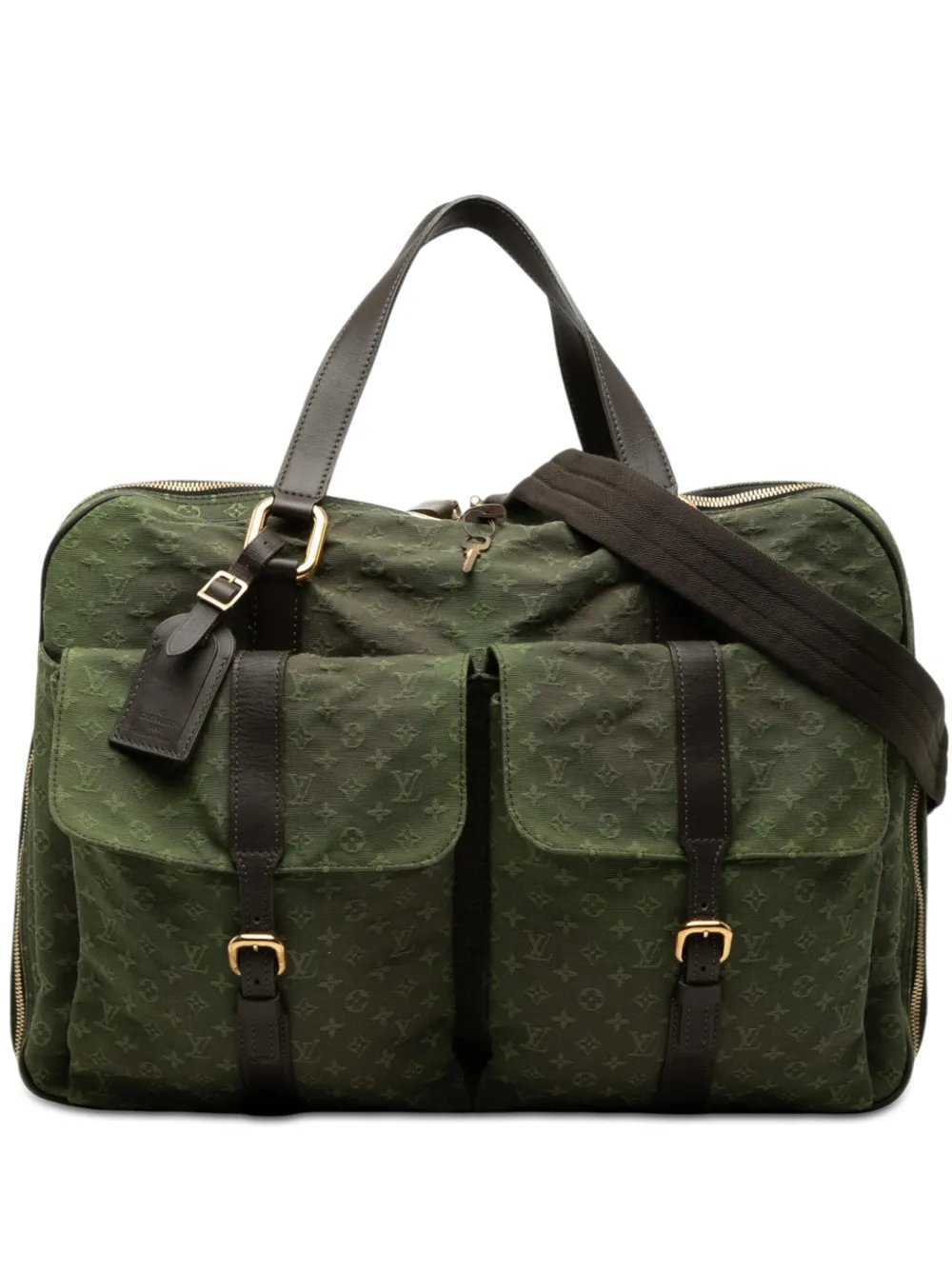 2002 Monogram Mini Lin Claudine Duffle Bag travel bag