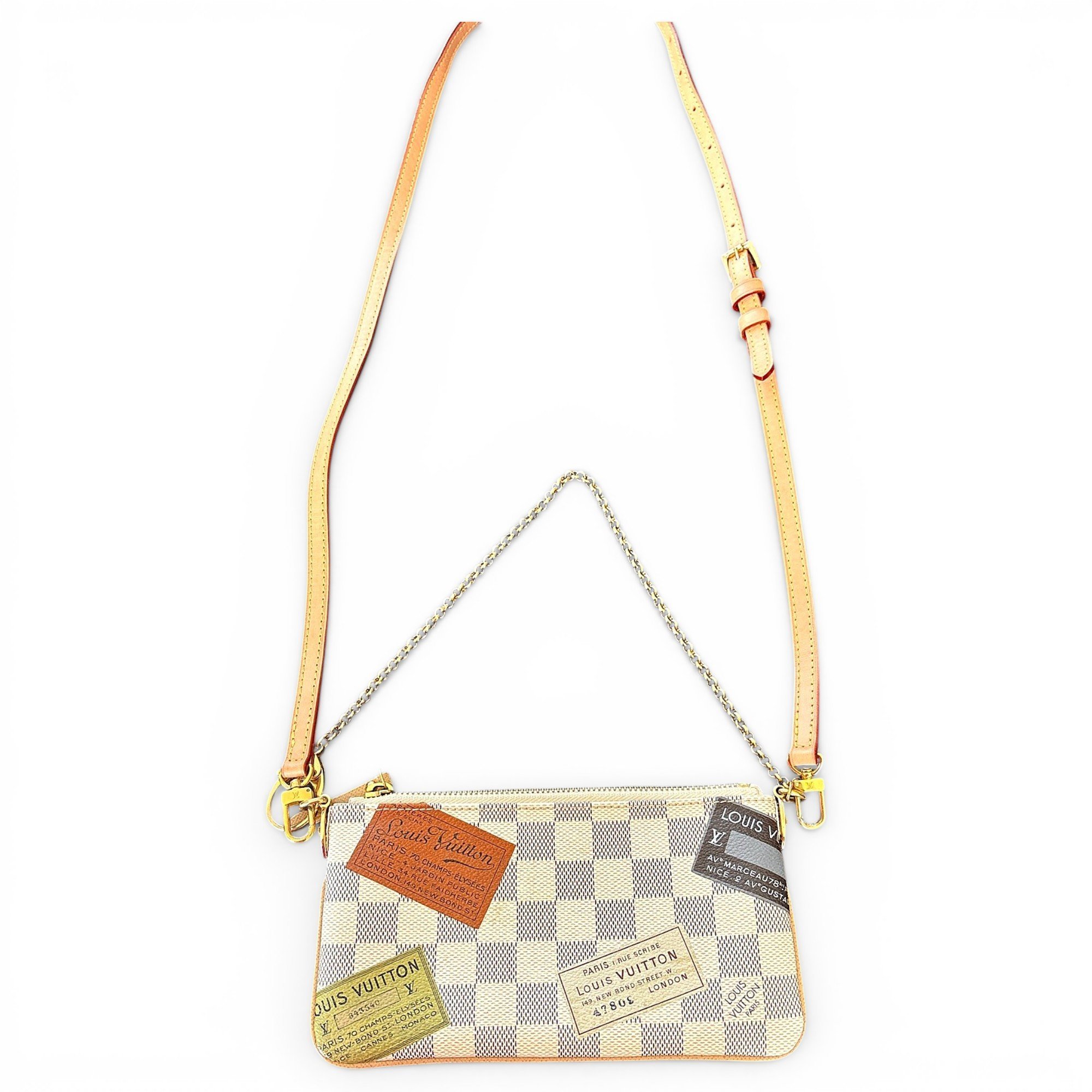 Leather clutch bag