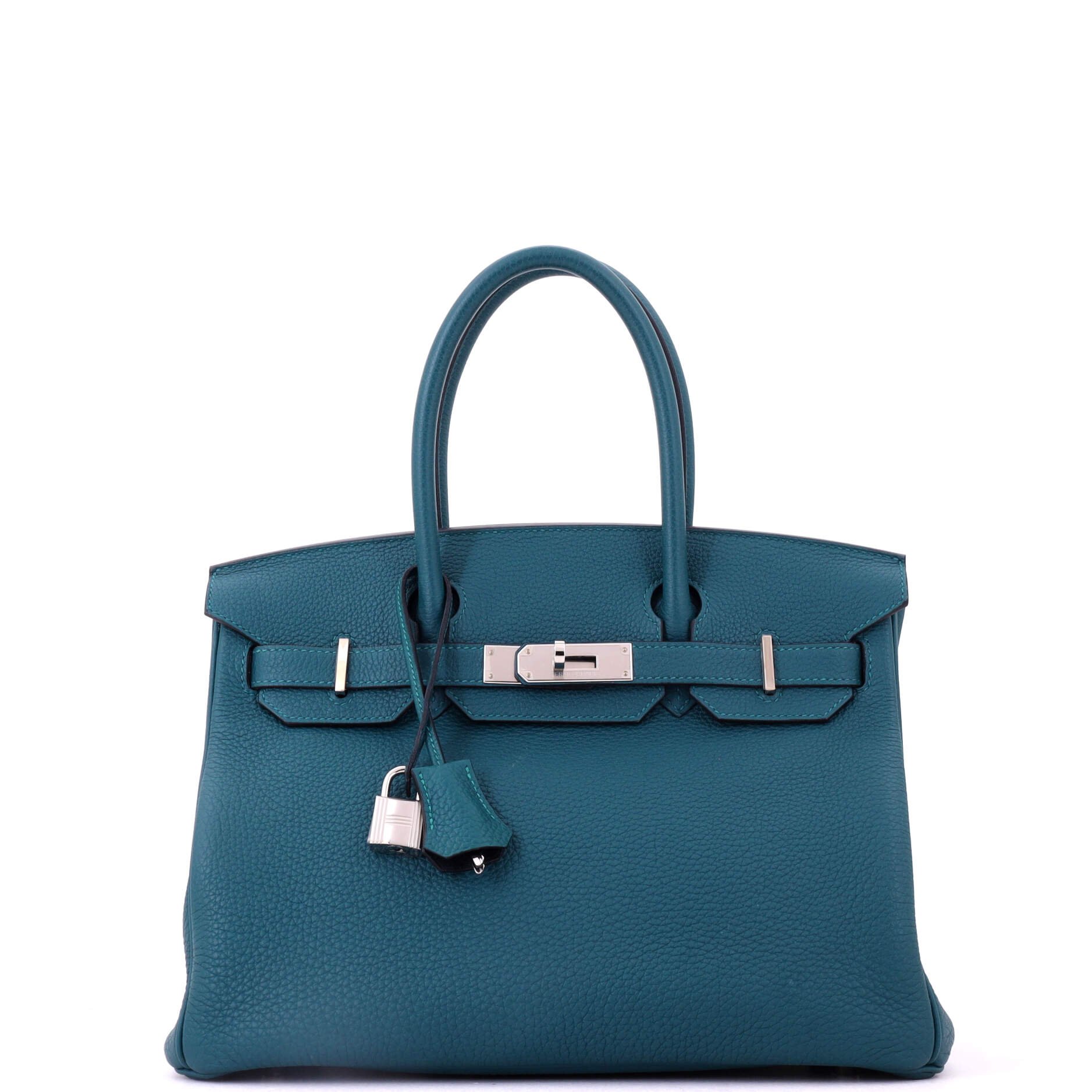 Birkin Handbag Menthe Swift with Palladium Hardware 25