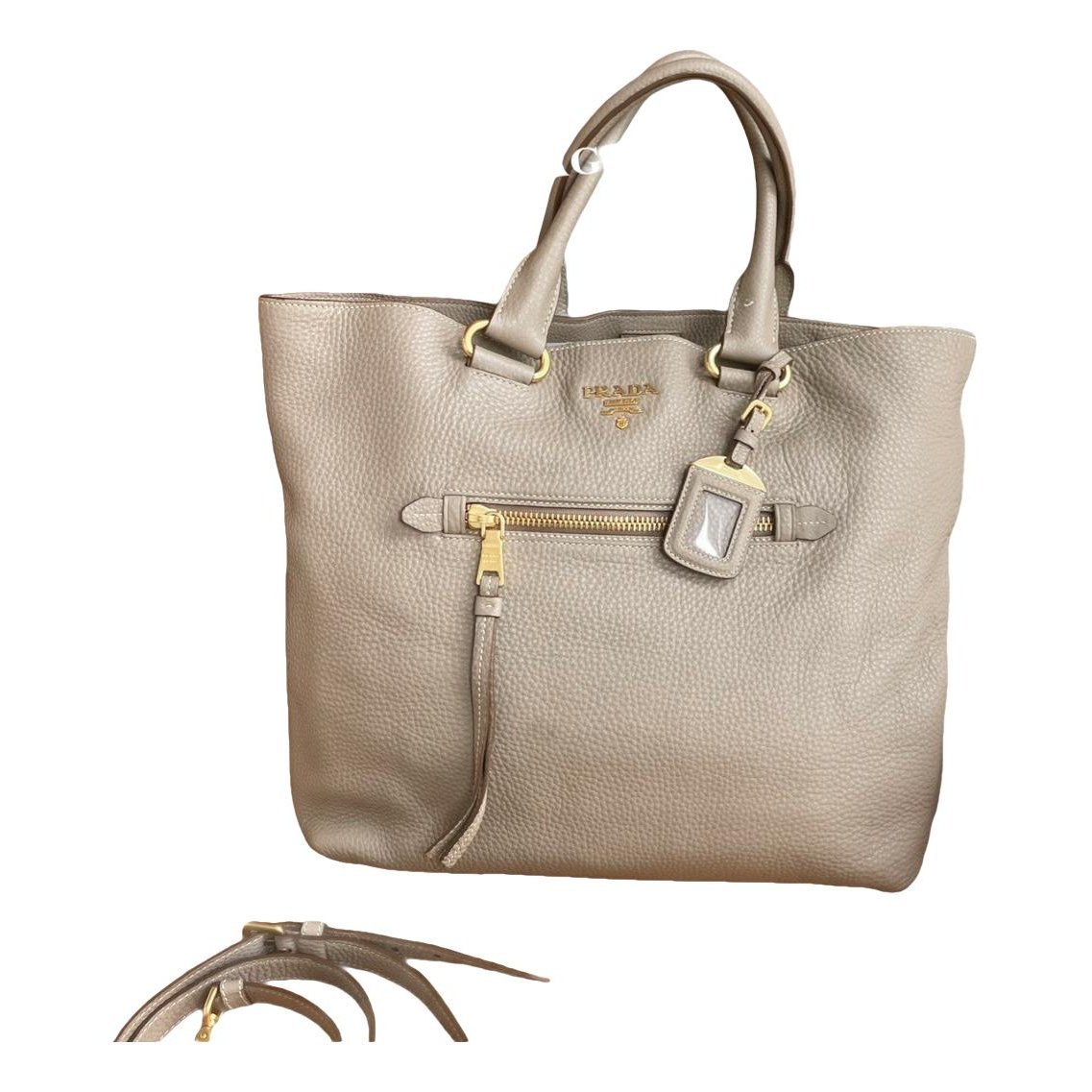Leather tote