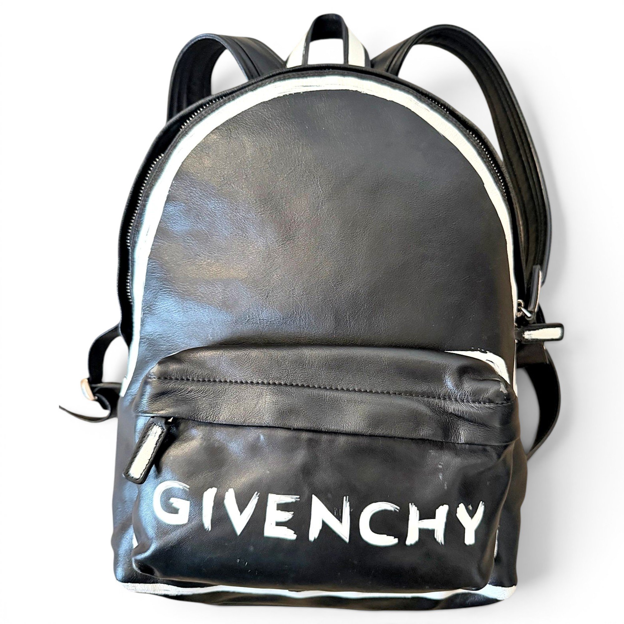 Leather backpack