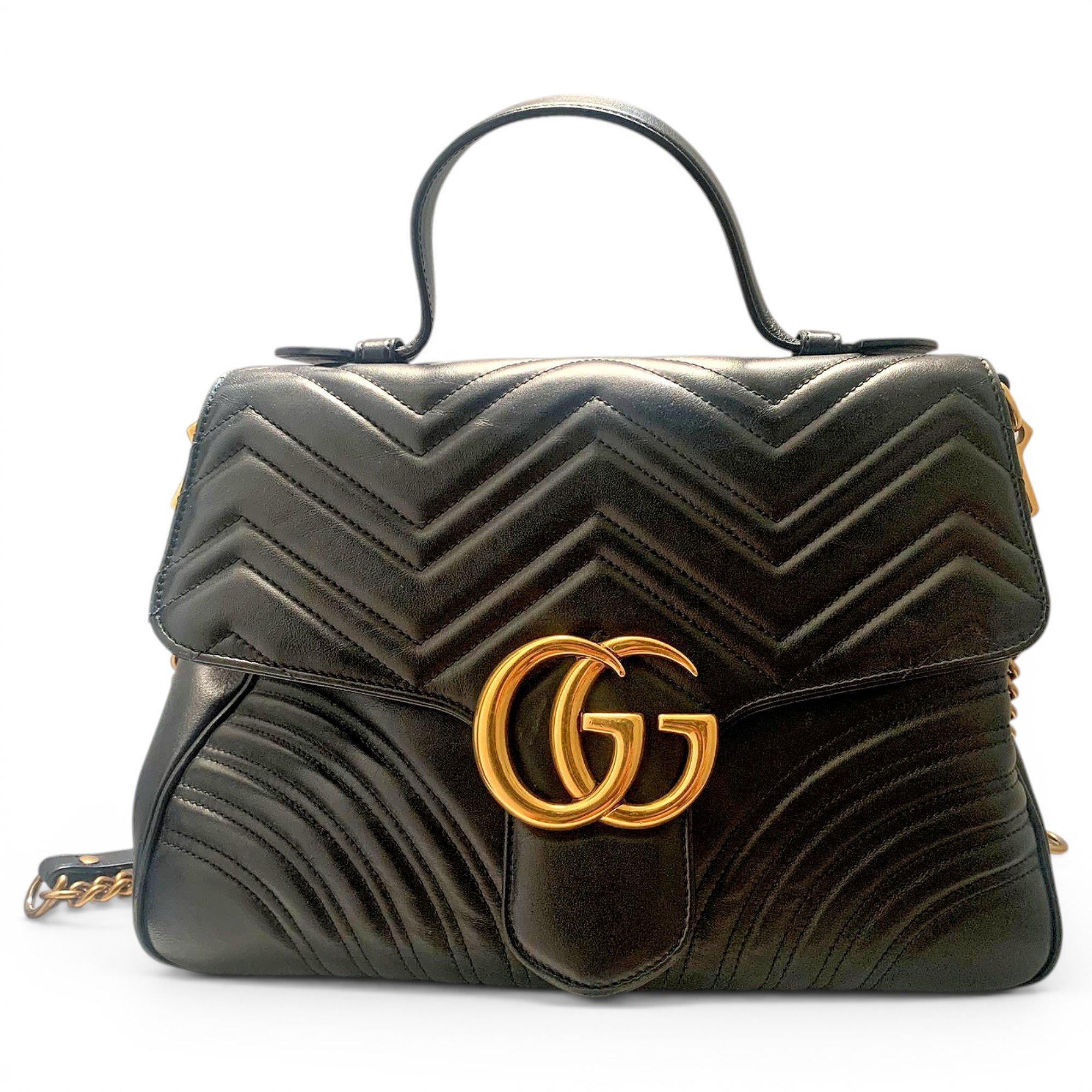 GG Marmont Flap leather handbag