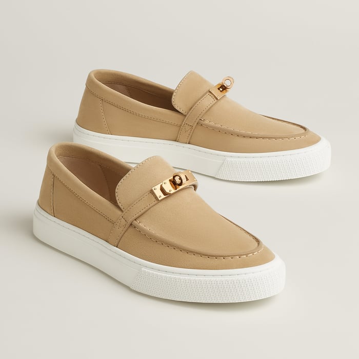 Beige Lin Game Slip-on Sneaker
