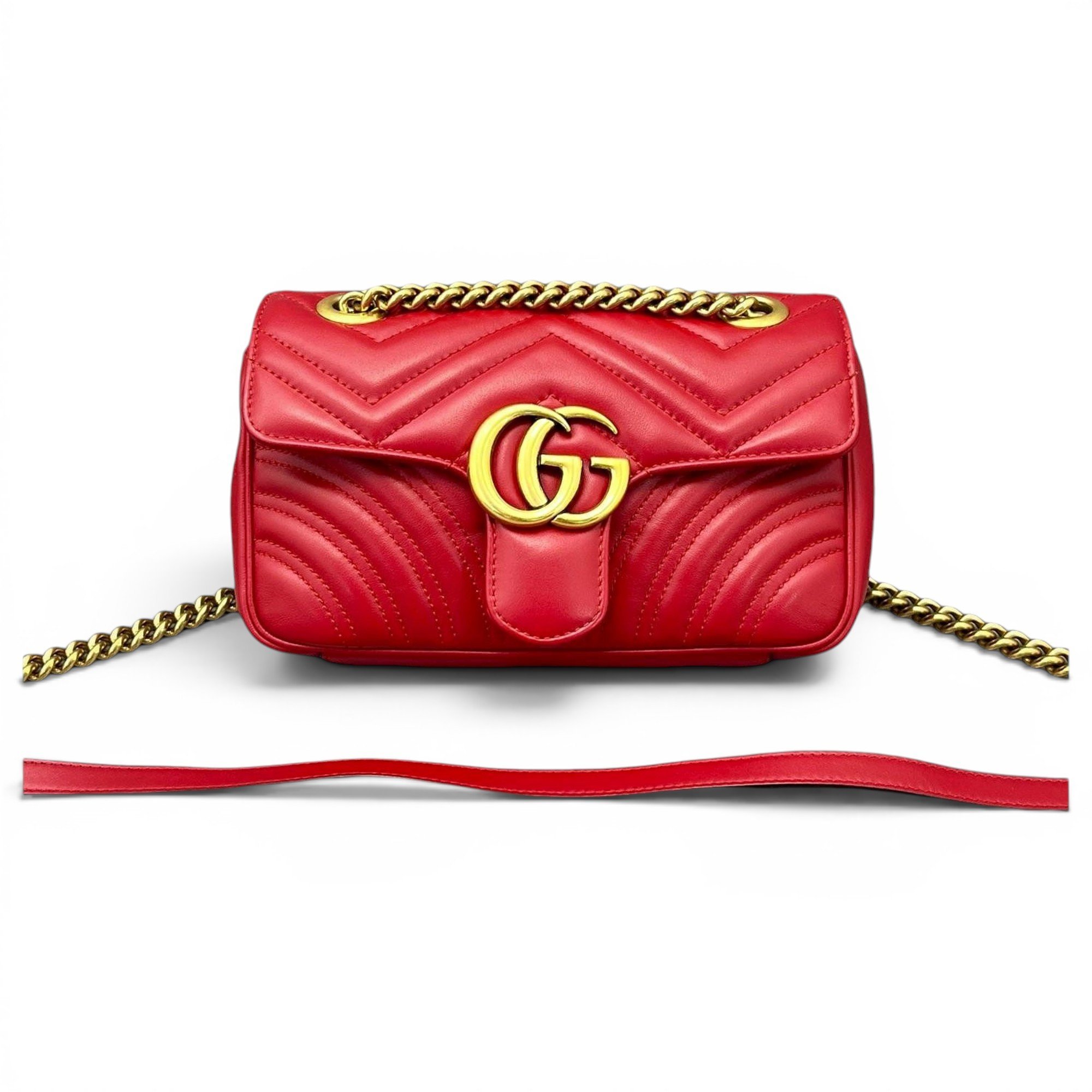 GG Marmont Flap leather handbag
