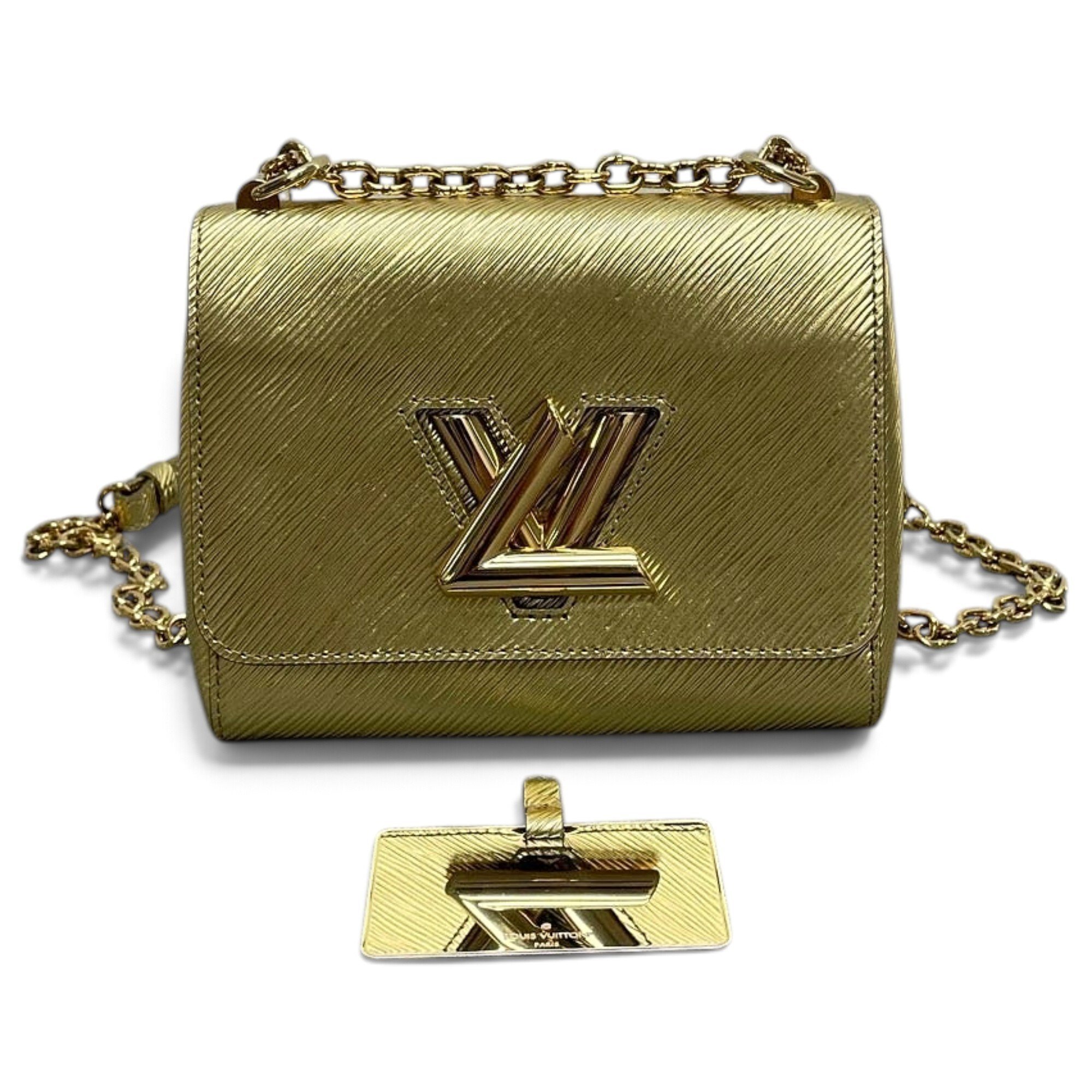 Twist leather handbag