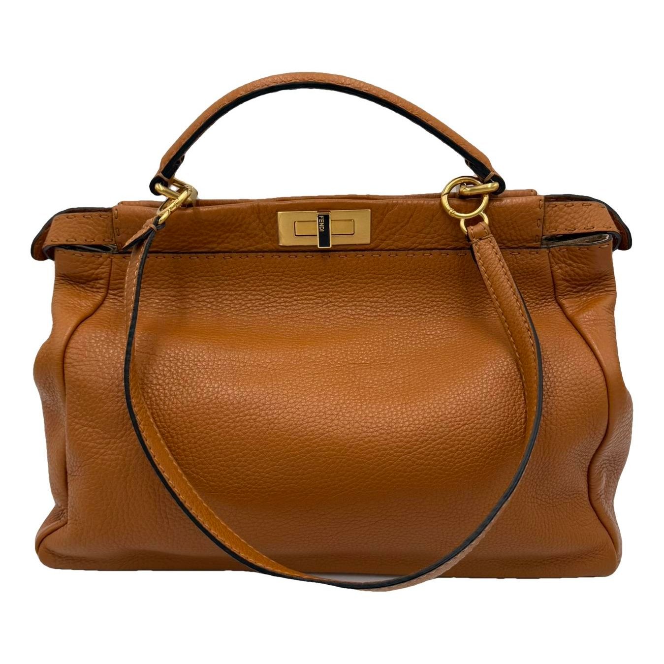 Peekaboo leather handbag