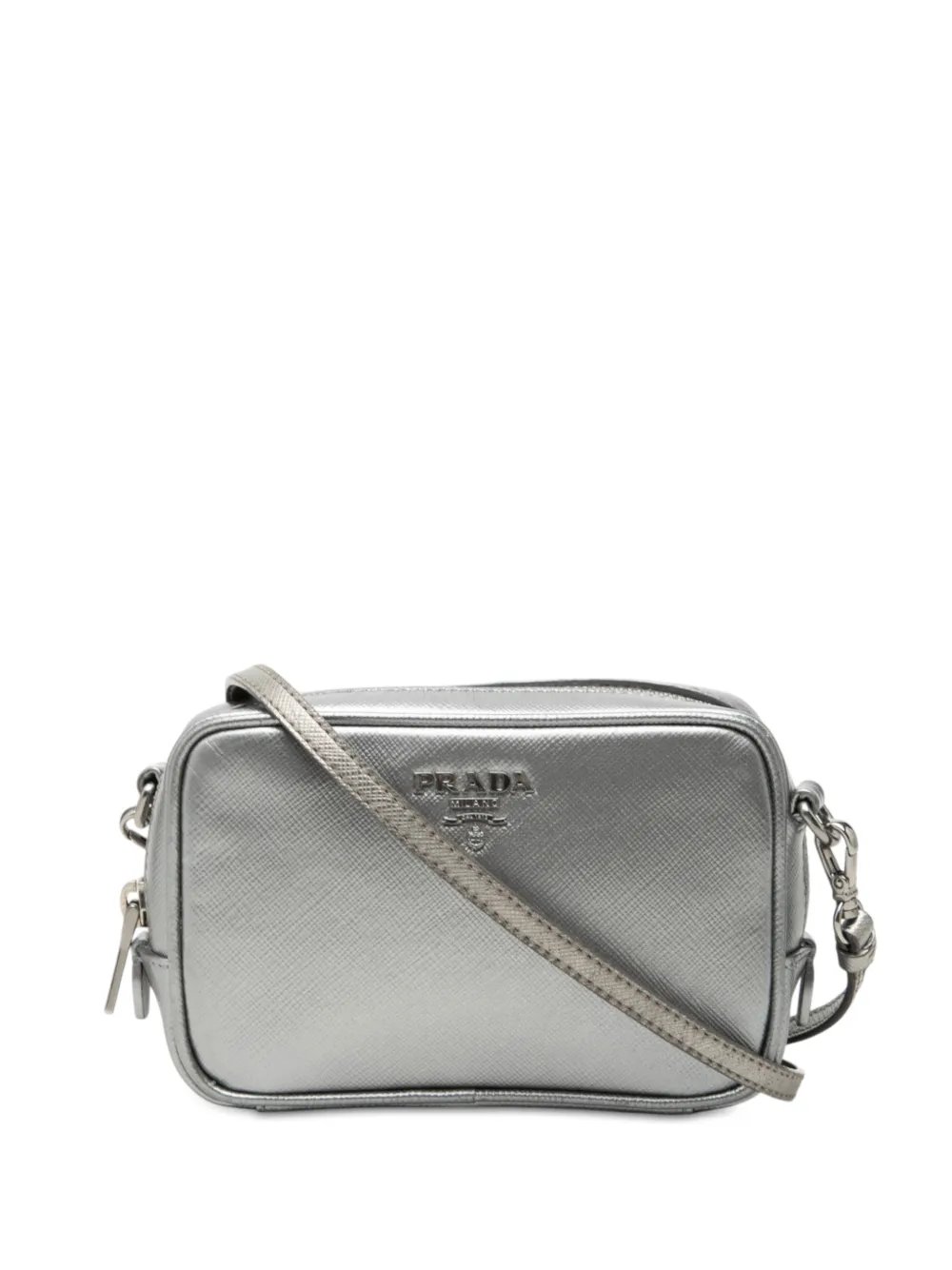 2013-2026 Mini Metallic Saffiano Lux Camera Bag crossbody bag