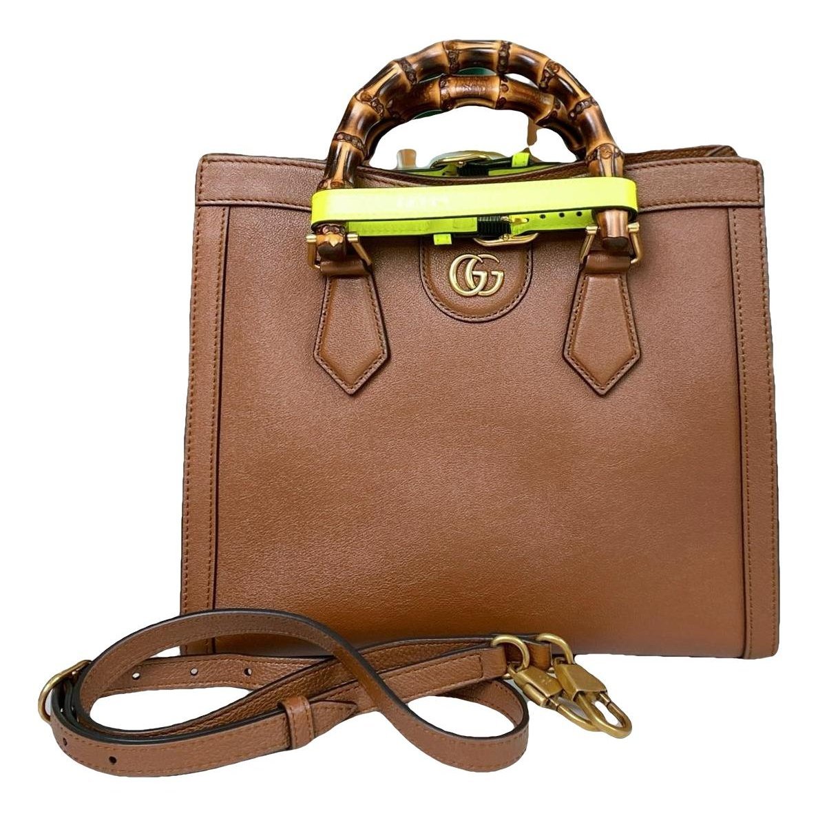 Diana Bamboo leather handbag