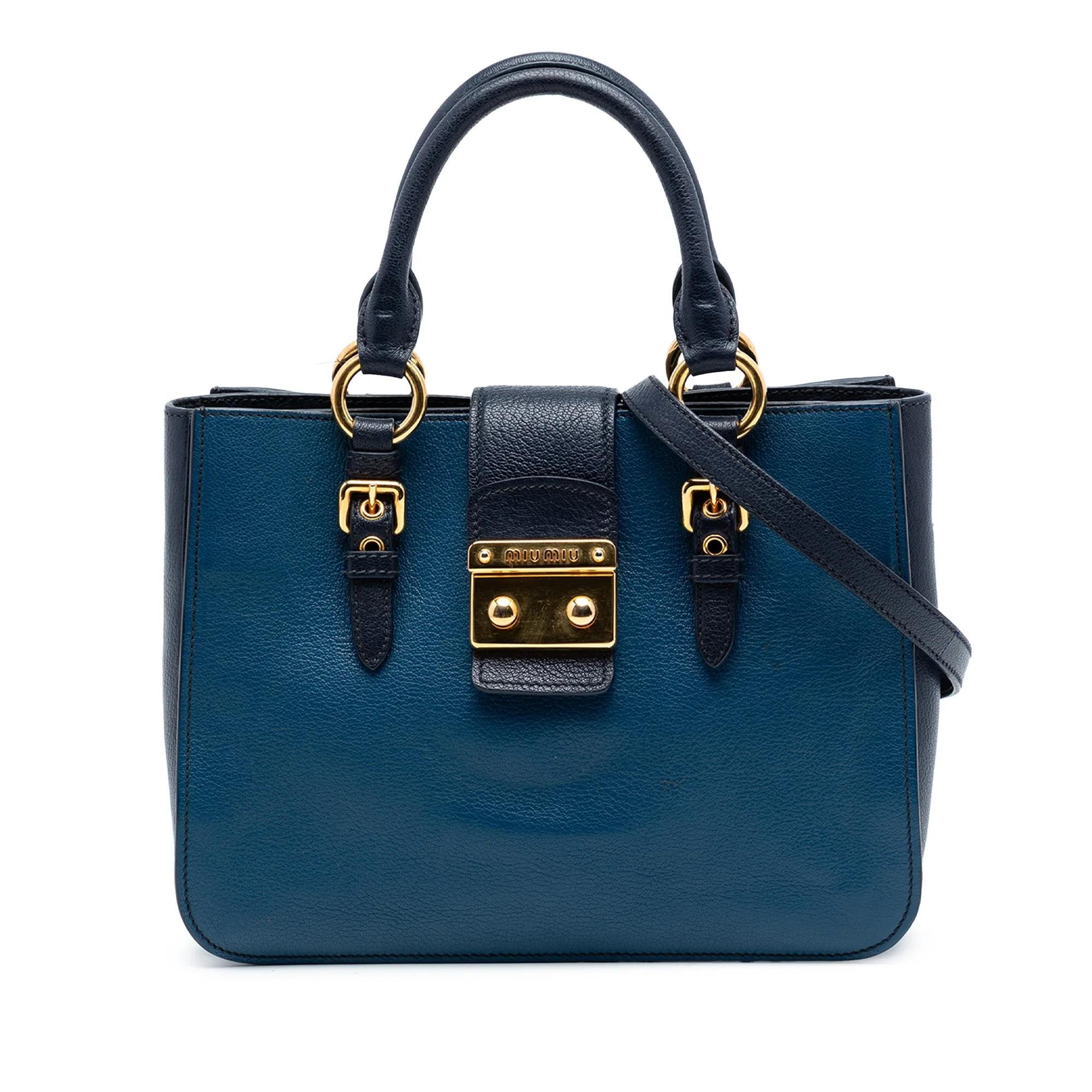Madras leather satchel