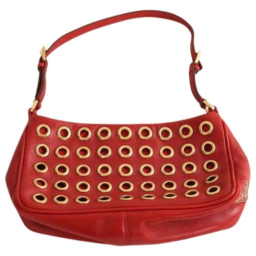 Leather clutch bag