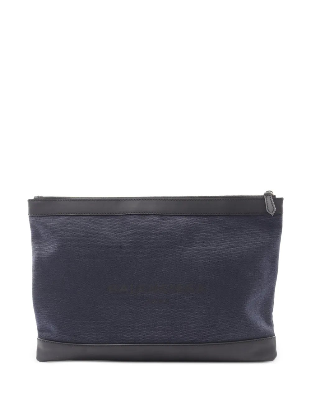 2000s Navy Clip clutch bag