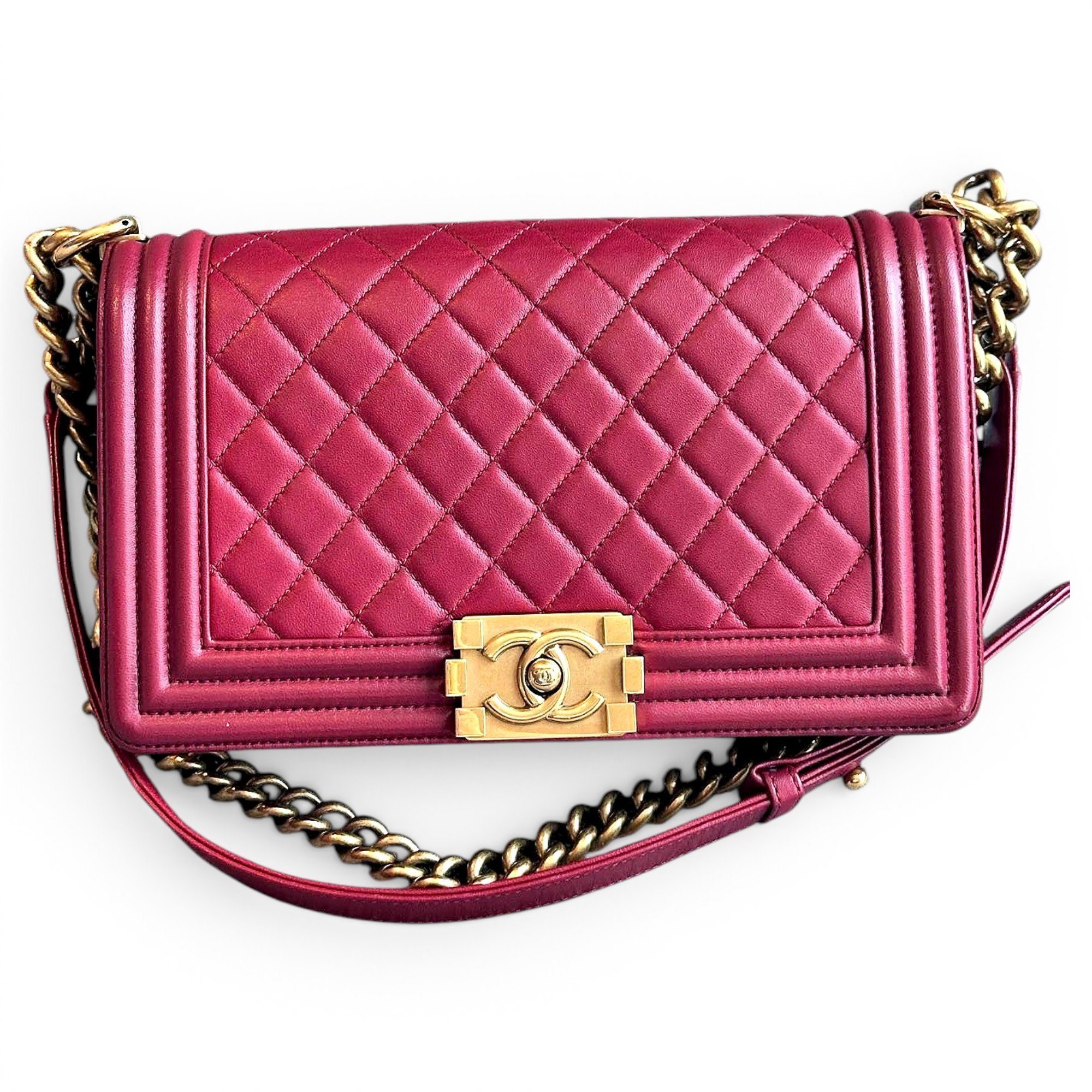 Boy leather crossbody bag