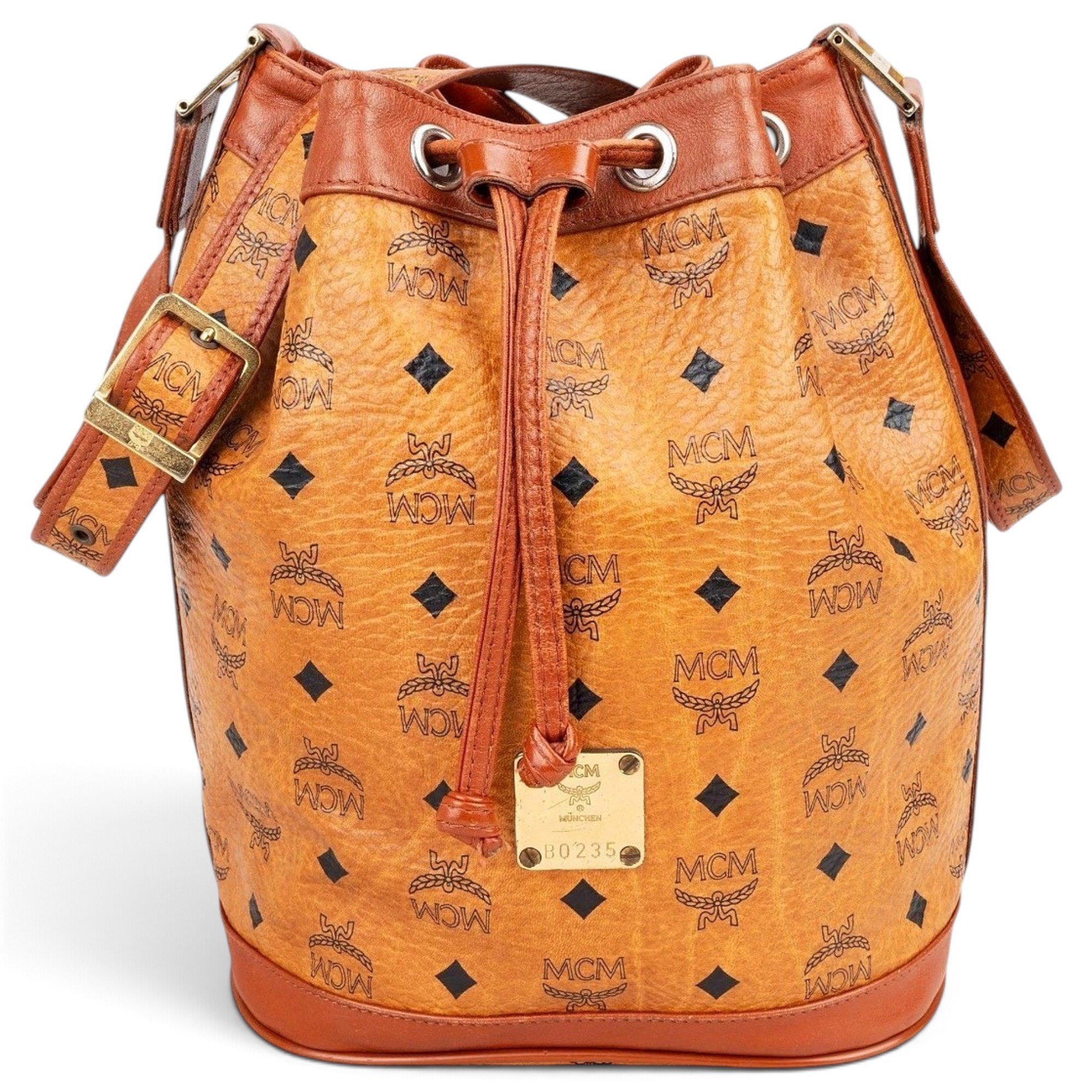 MCM Heritage Drawstring leather crossbody bag