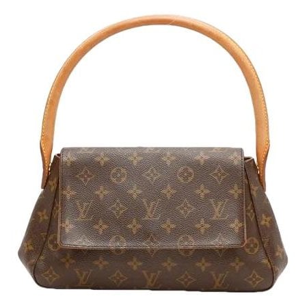 Looping leather handbag