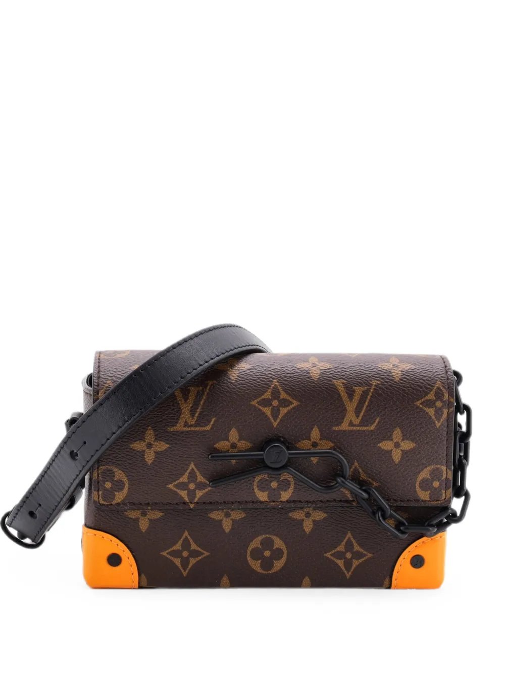 Steamer Wearable Wallet Macassar Monogram Canvas with Leather crossbody bag