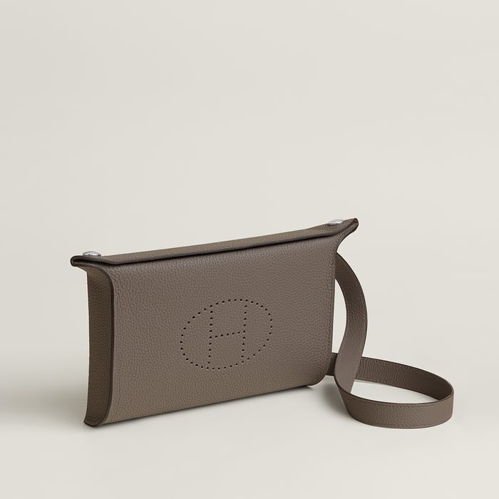 Gris Étain Hermès Videpoches Bag