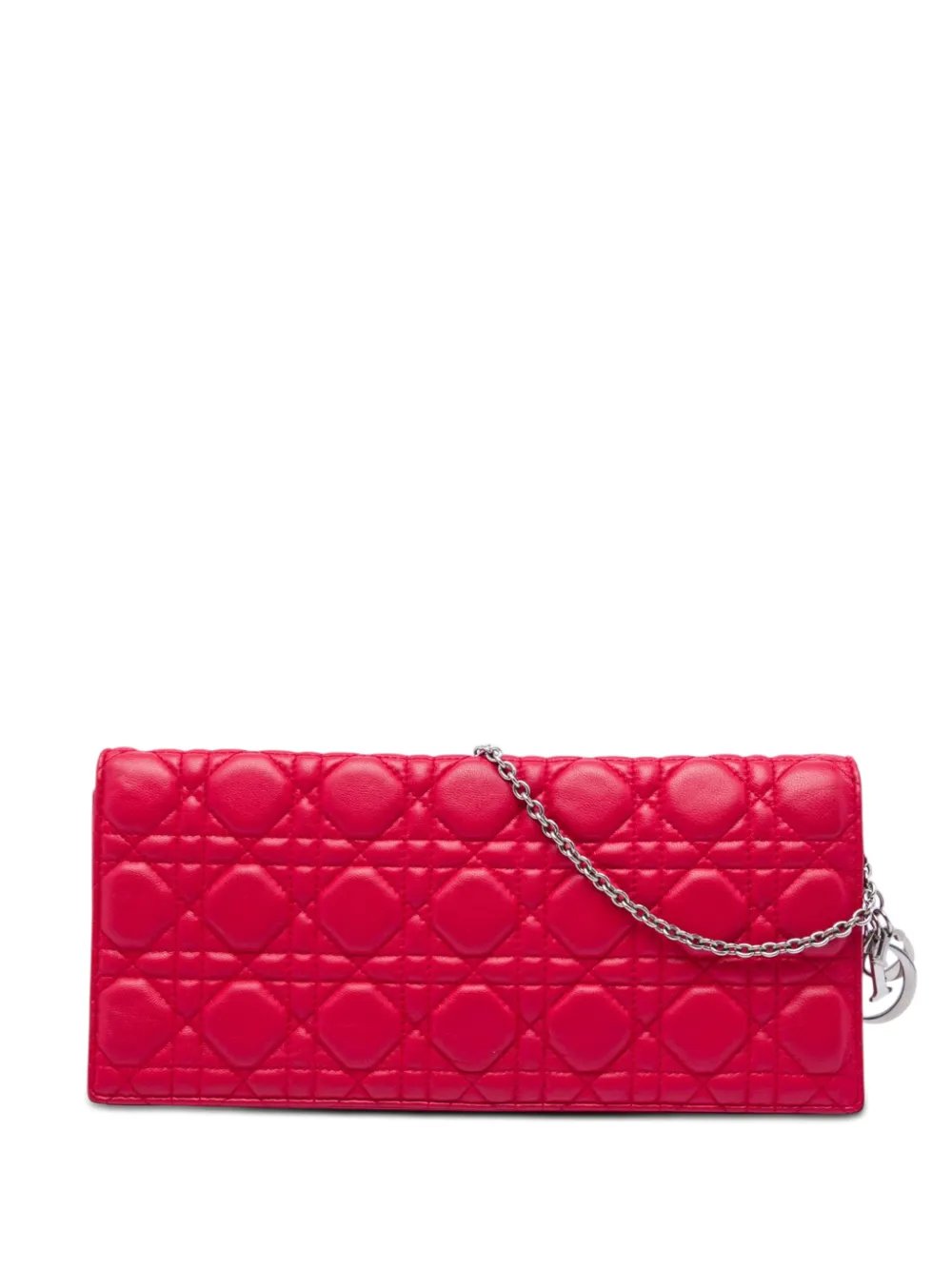 2011 Lambskin Cannage Lady Dior Chain Convertible Clutch crossbody bag