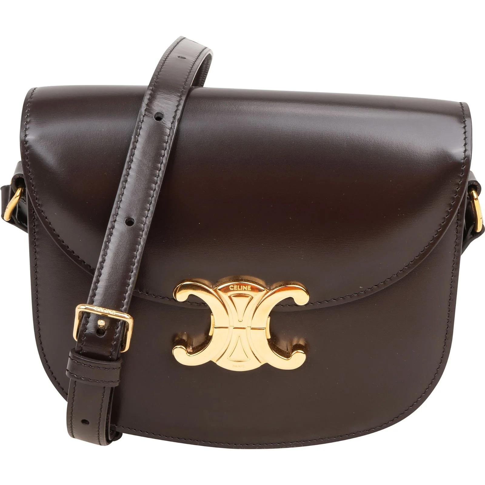 Triomphe leather crossbody bag