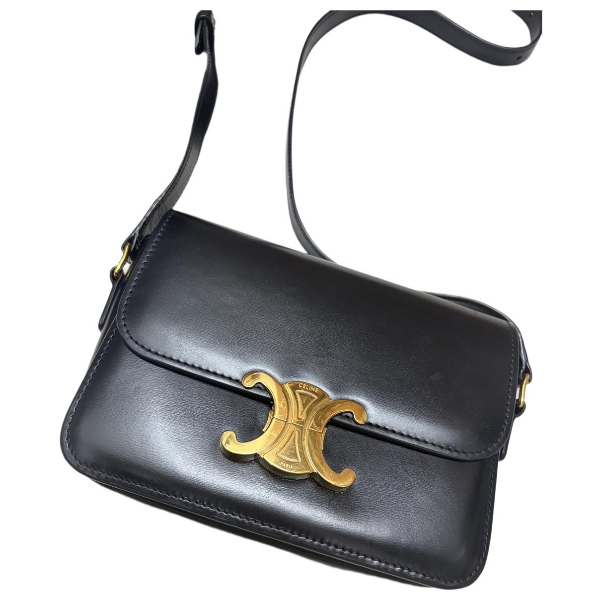Triomphe leather handbag