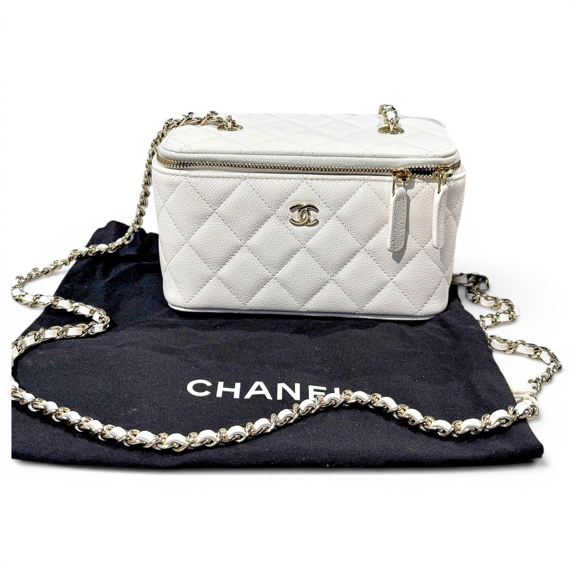 Vanity leather handbag