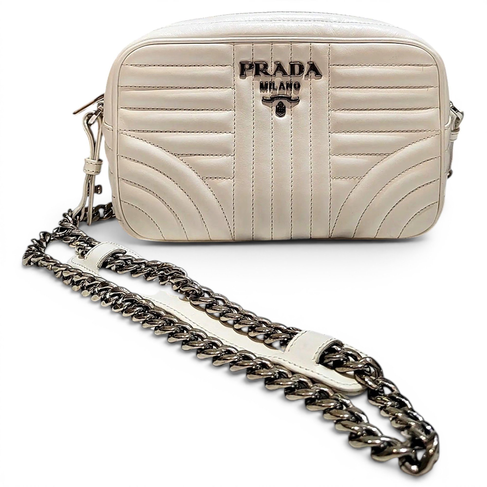 Diagramme leather crossbody bag