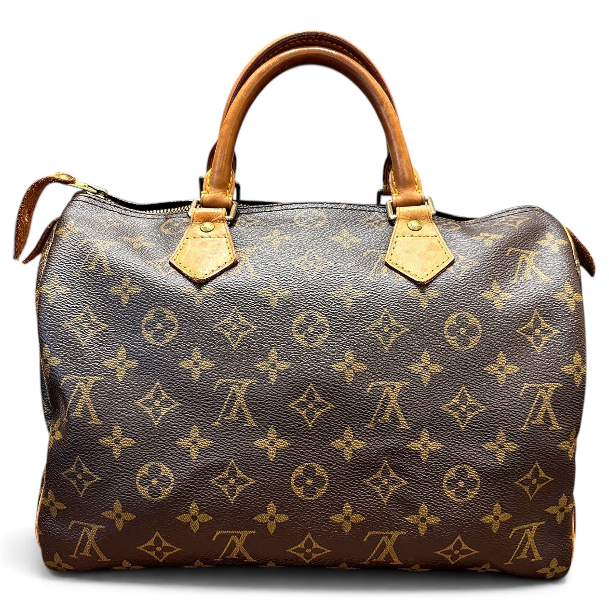 Speedy leather handbag