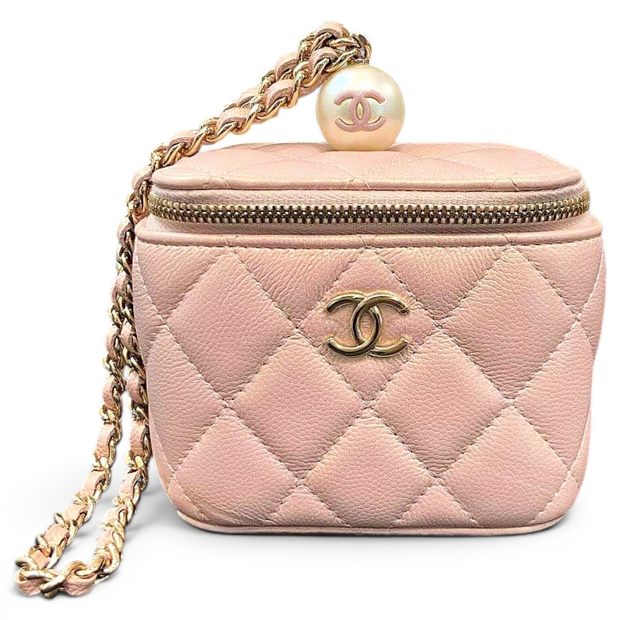 Trendy CC Vanity leather handbag