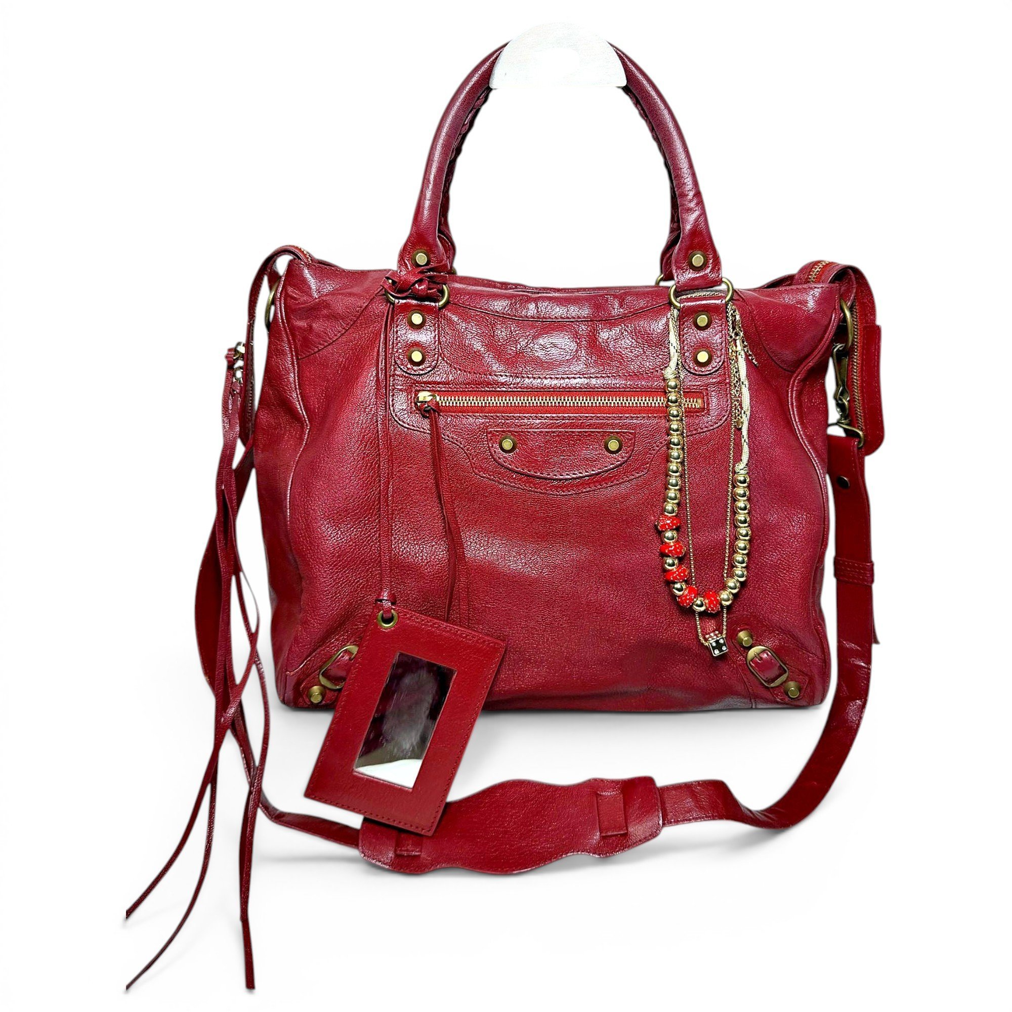 Vélo leather handbag