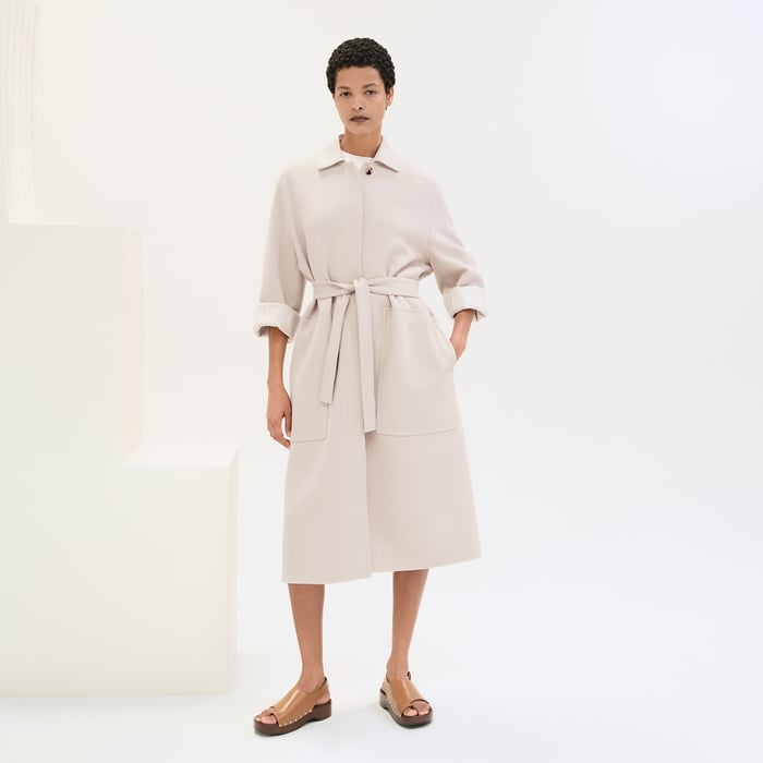 Blanc Sable "Chaine d'Ancre" Coat