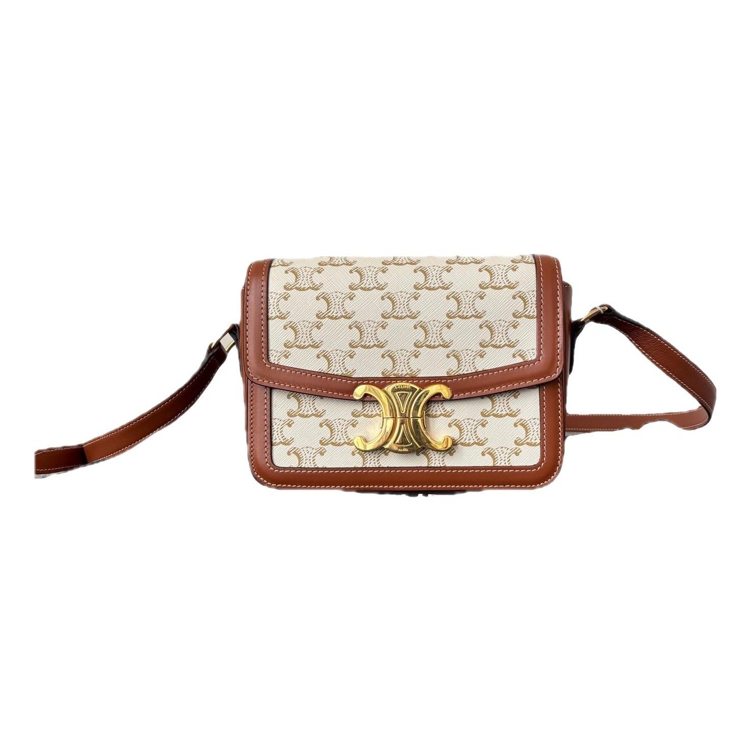Triomphe leather handbag