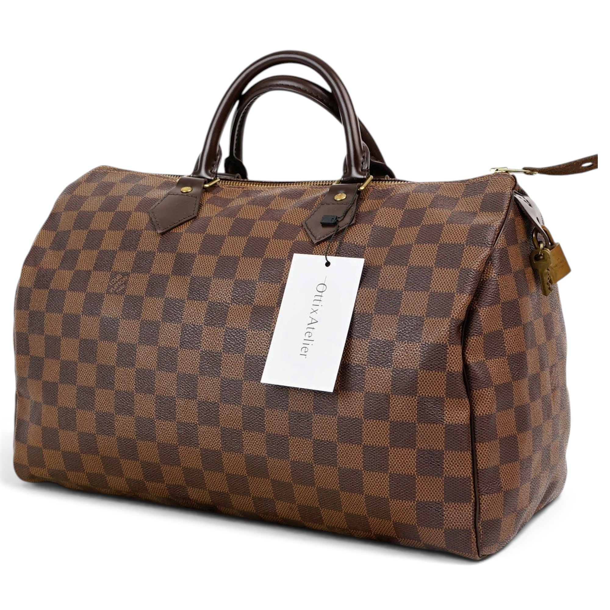 Speedy leather handbag