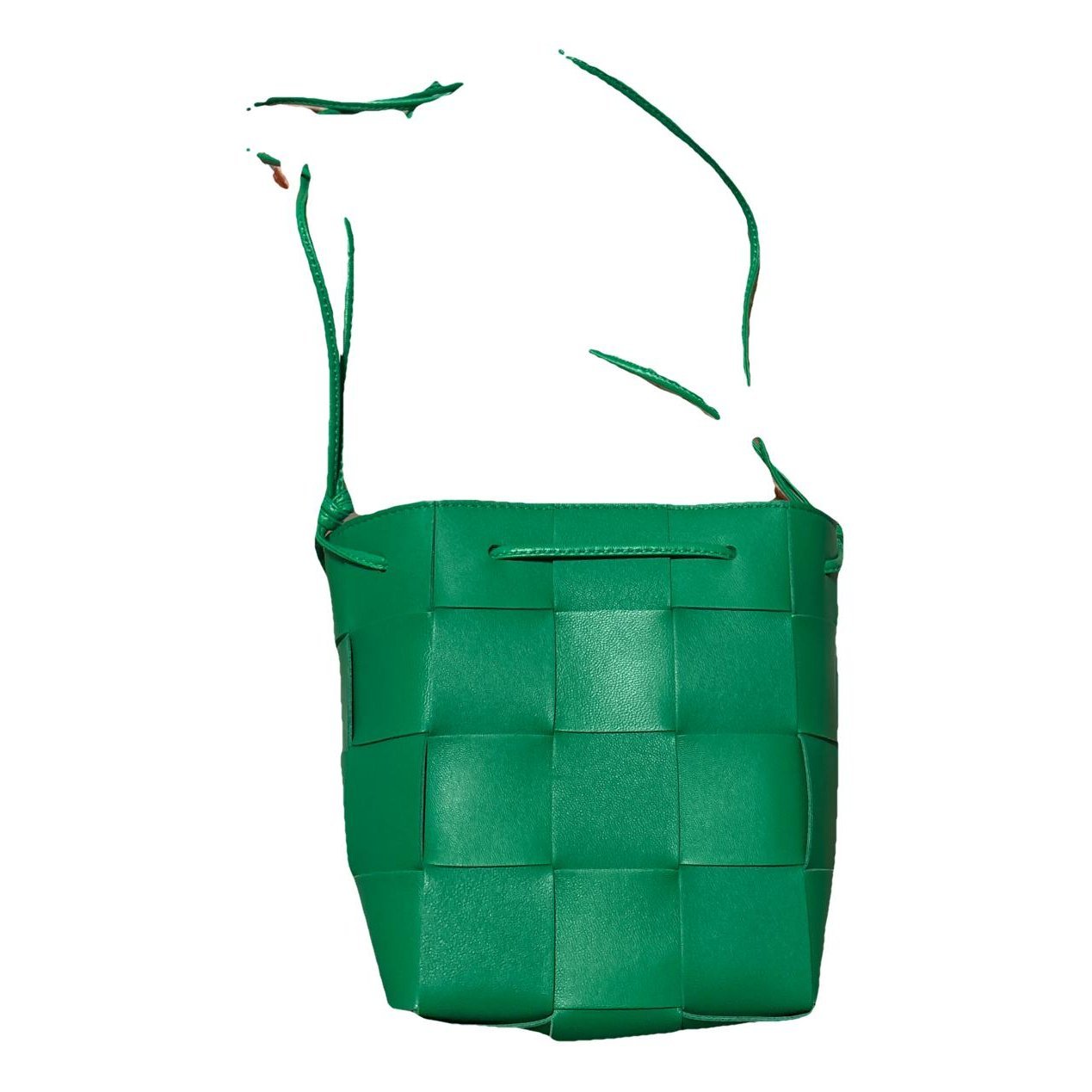 Cassette Bucket leather handbag