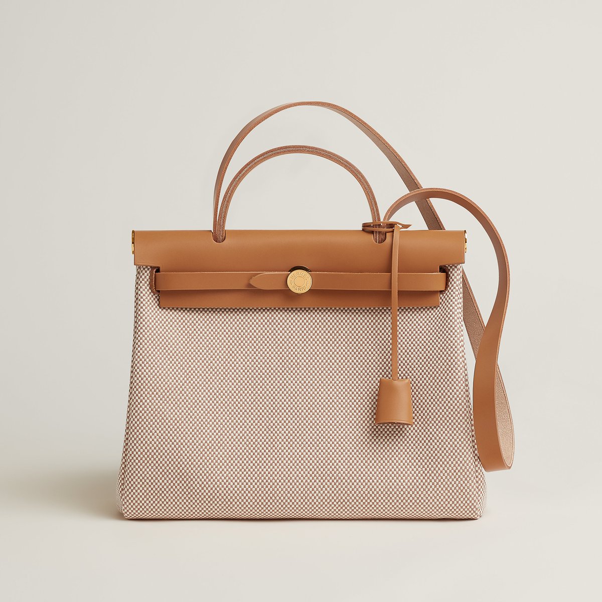 Hermès Herbag Zip 31 bag Écru Beige/naturel Sable BagUSeek