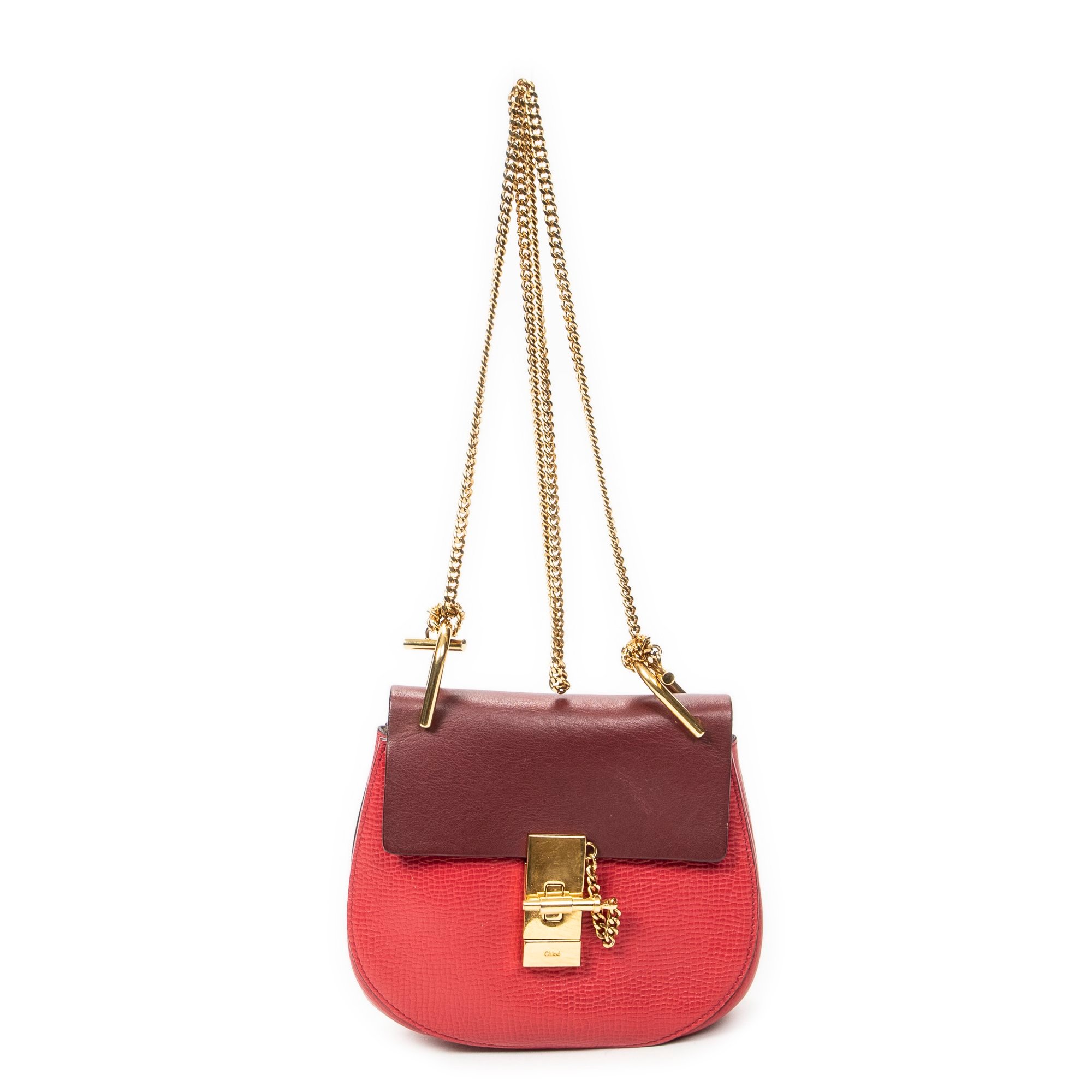 Drew leather handbag