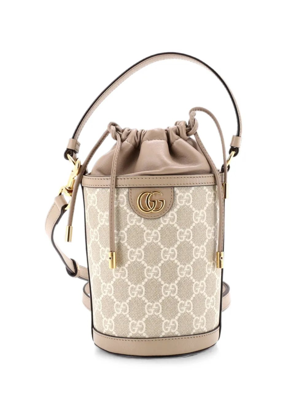 Ophidia Top Handle GG Coated Canvas with Leather Mini bucket bag