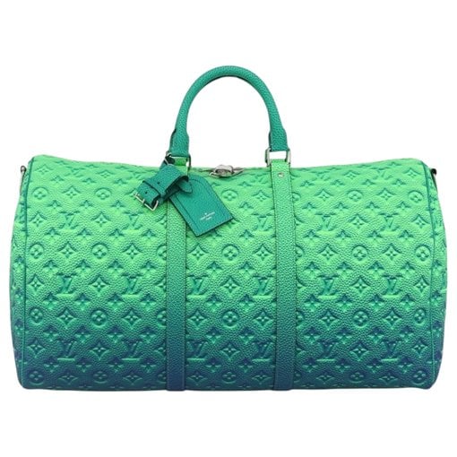 Keepall leather travel bag