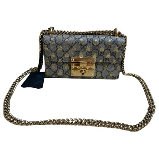 Padlock vinyl handbag