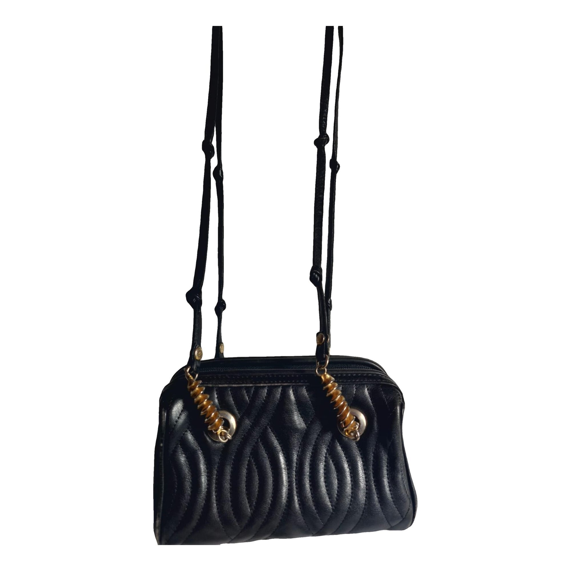 Leather clutch bag