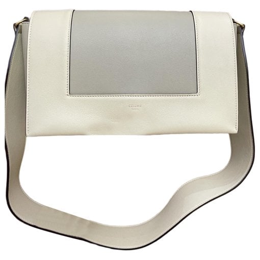Frame leather handbag