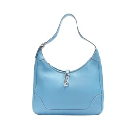 Hermes Trim Ii 31 Handbag Blue Jean Togo Leather