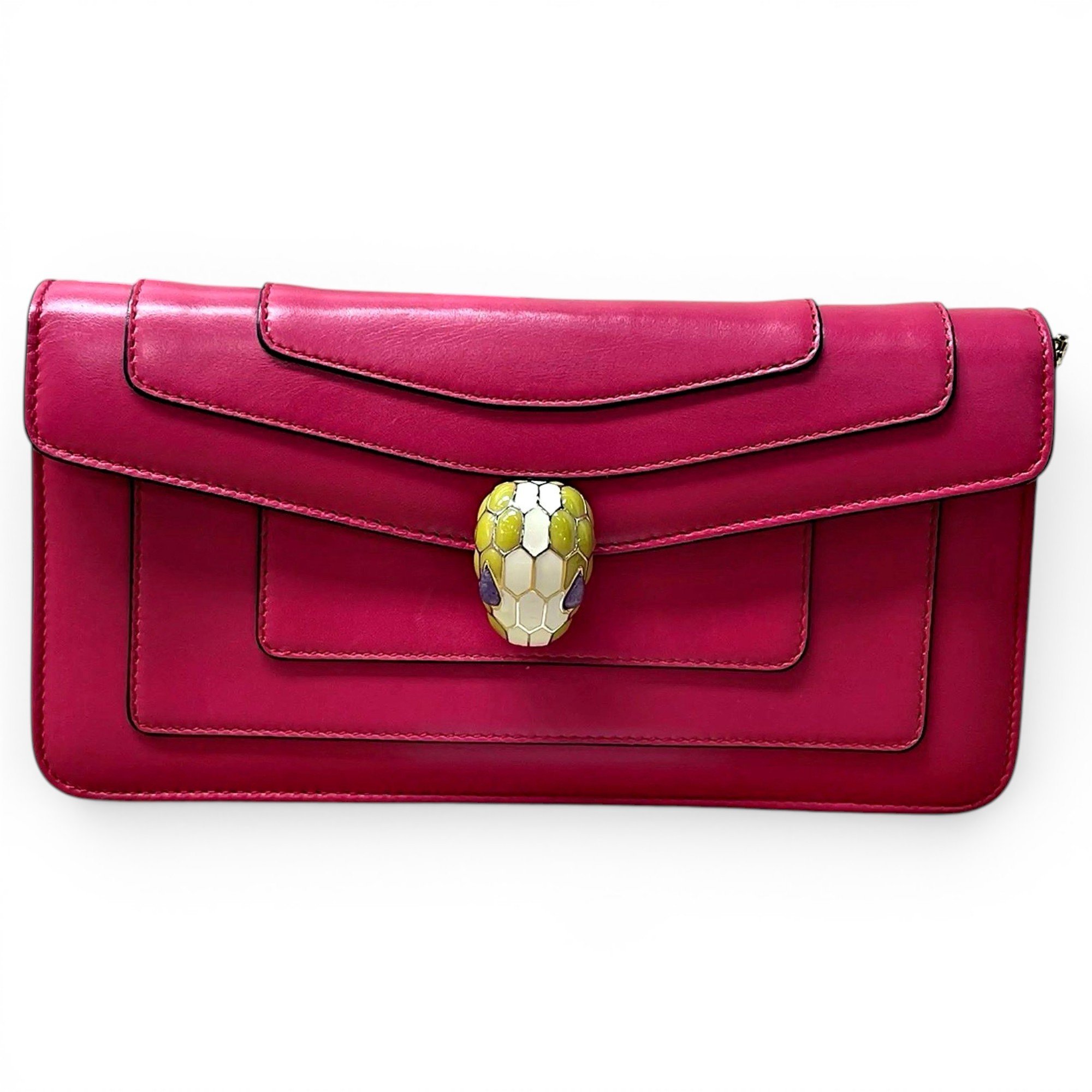 Serpenti leather handbag