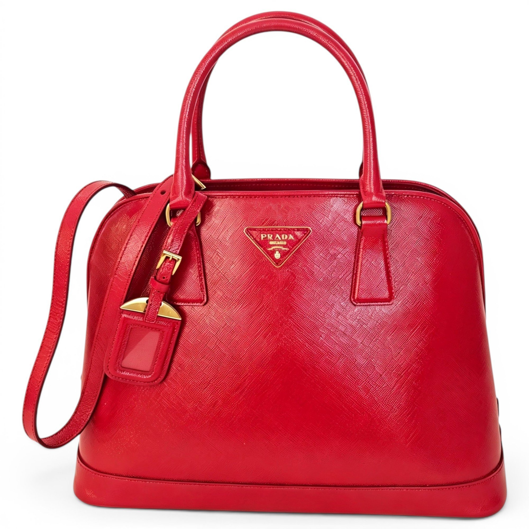 Promenade leather satchel