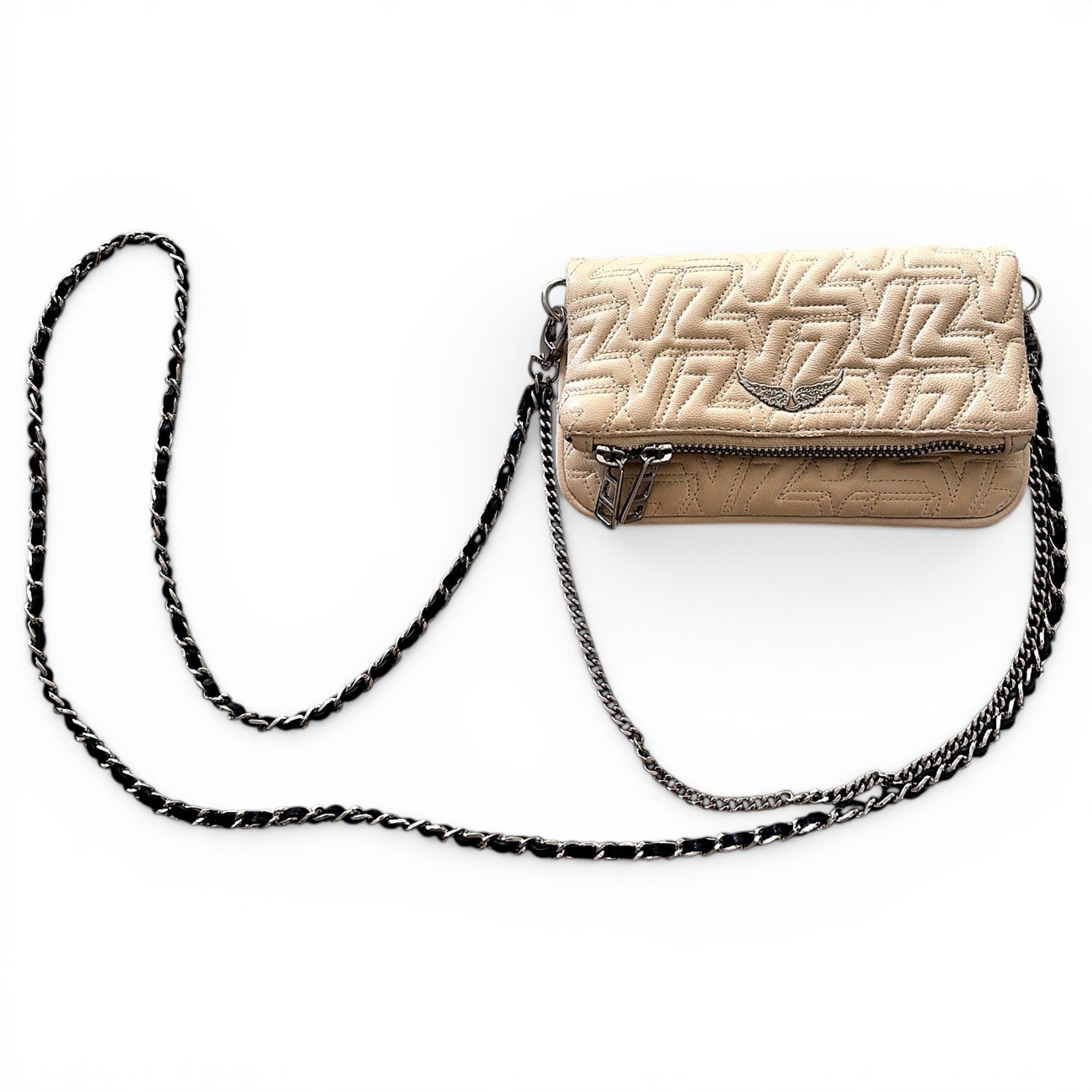 Rock leather crossbody bag