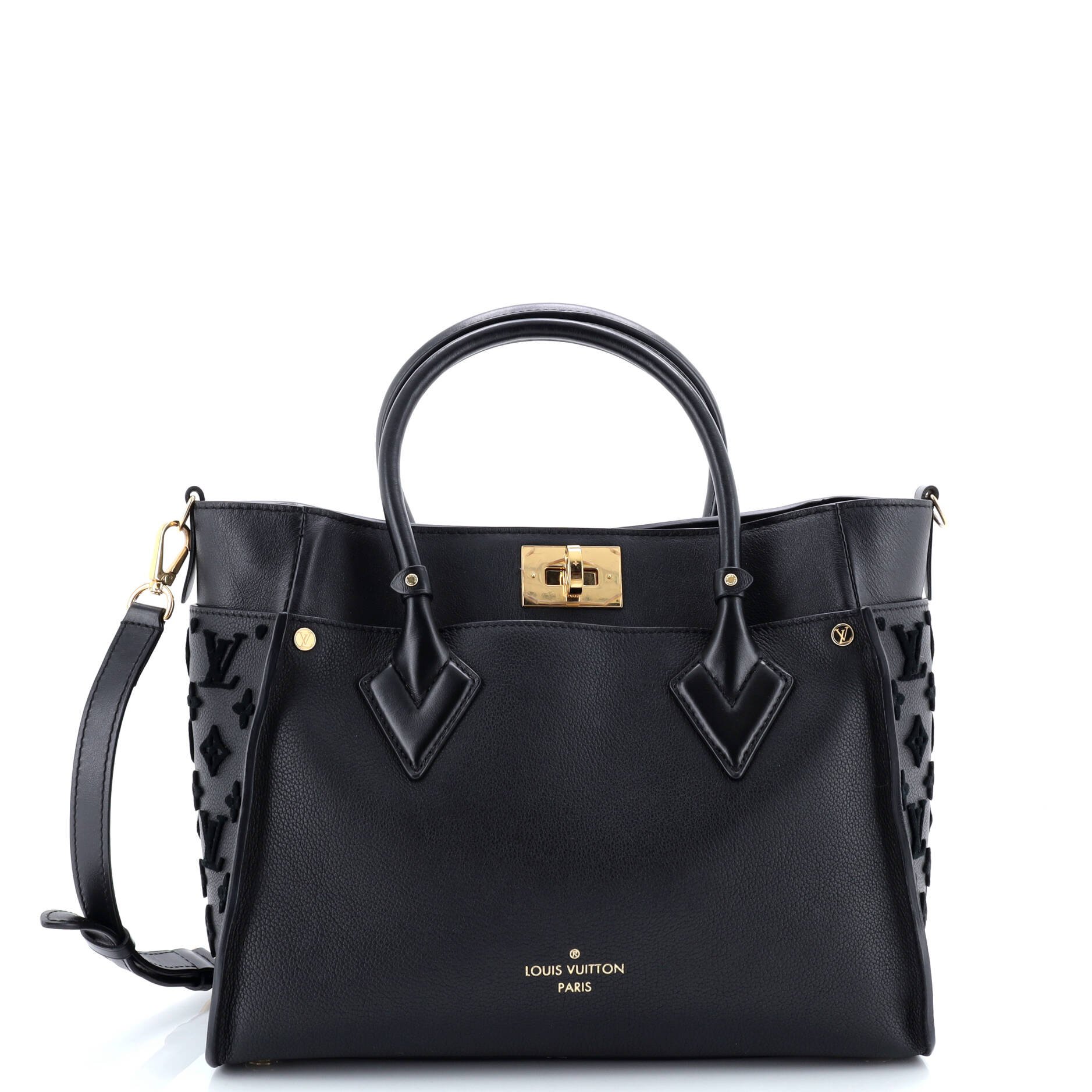 Louis Vuitton On My Side Tote Monogram Tuffetage Leather MM