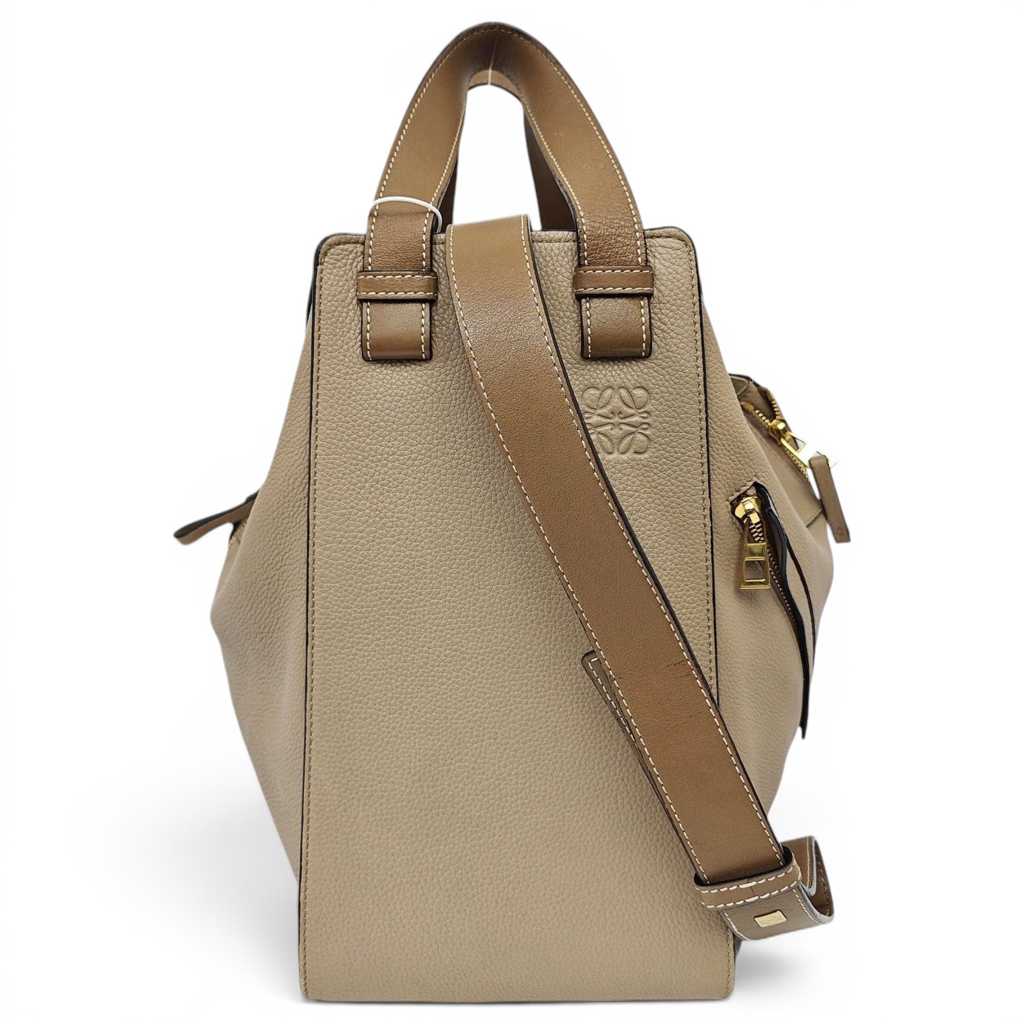 Hammock leather handbag