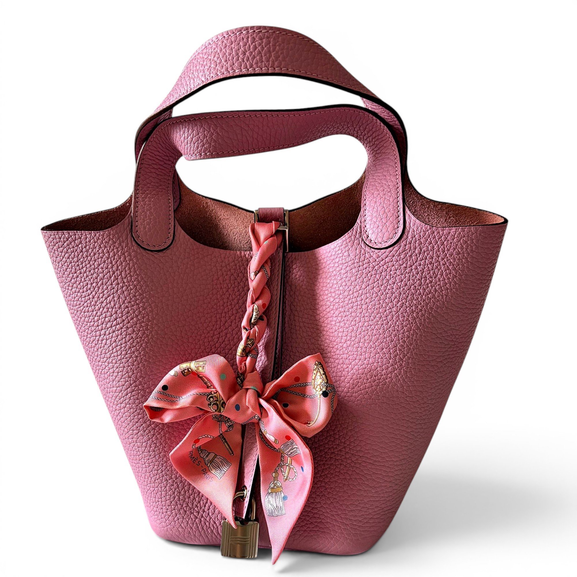 Picotin leather handbag